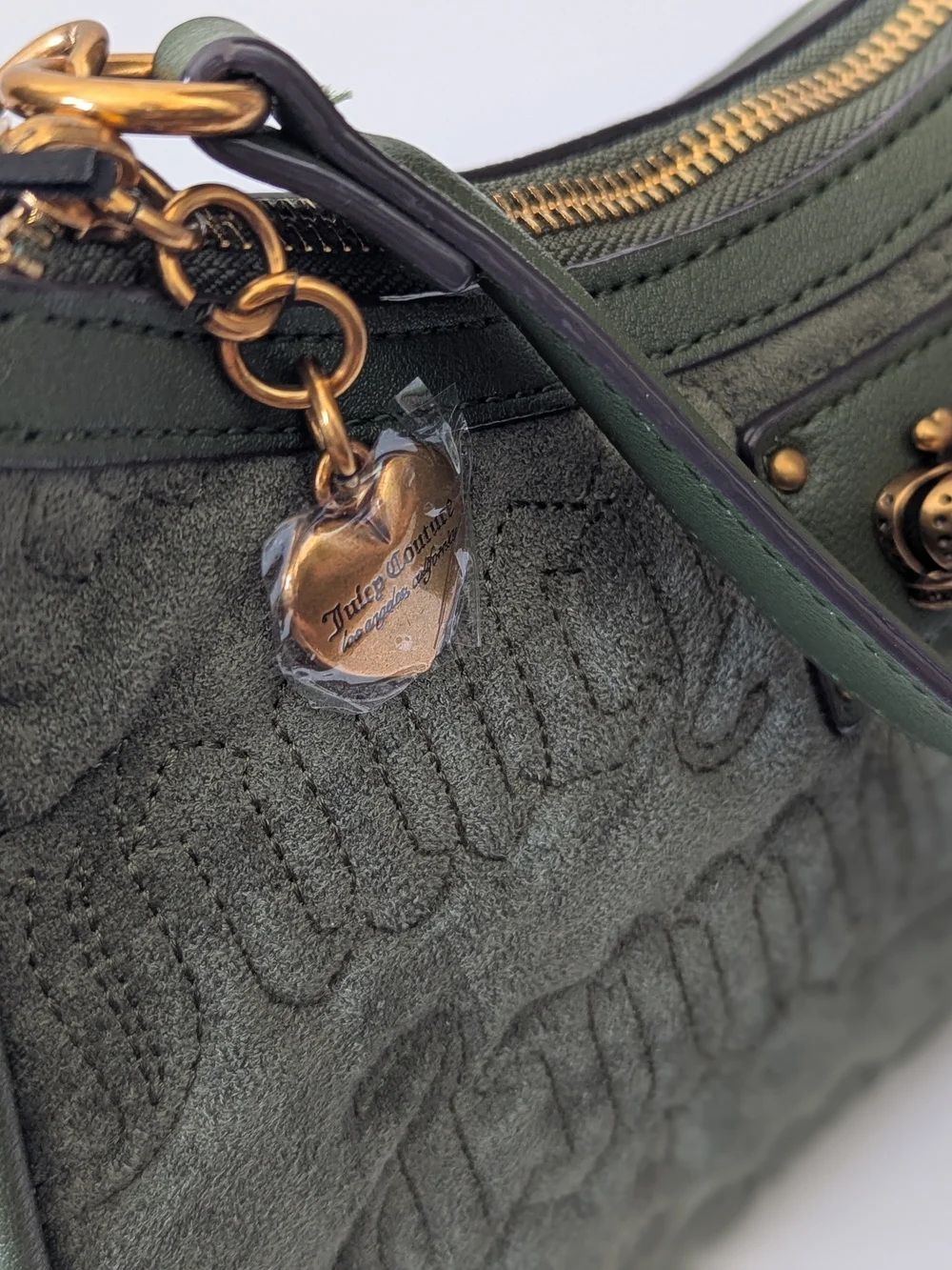 NEW JUICY COUTURE Totally Juicy Shoulder Bag Hobo in Super Greens